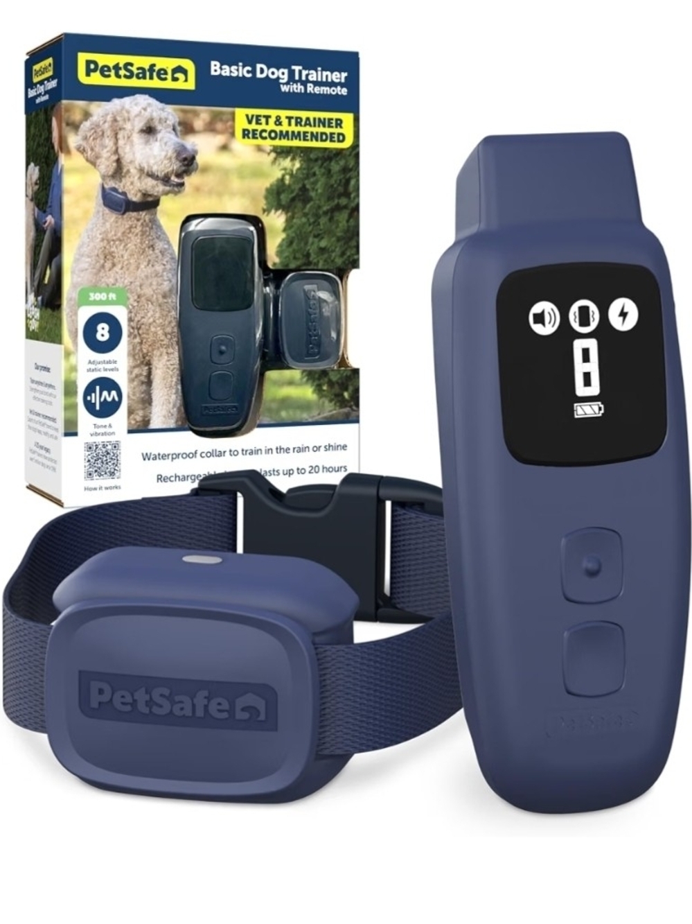 PetSafe Basic Dog Trainer with Remote, 300ft Range, Static Levels/Tone/Vibration